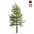 Whimsical Pine Wind Sculpture 3D model small image 1