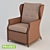 Pradex Gloria Rattan Chair: Stylish and Comfortable 3D model small image 2