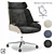 THEO Armchair: Stylish Comfort & Mobility 3D model small image 1