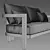 Gorgeous 72" Portofino Teak Sofa 3D model small image 2