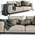 Flexform Ettore Sofa: Stylish and Spacious. 3D model small image 2