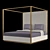 Sunpan Casette King Poster Bed 3D model small image 1