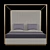 Sunpan Casette King Poster Bed 3D model small image 4