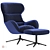 Boconcept Reno Chair & Footstool 3D model small image 1