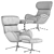 Boconcept Reno Chair & Footstool 3D model small image 5