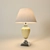 Ceramic Cracked Table Lamp 3D model small image 1