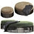 Lolah Rattan Indoor Ottoman 3D model small image 3