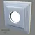 Roden Recessed Gypsum Lamp RD-111 3D model small image 1