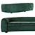 Cozy Comfort Chubby Sofa 3D model small image 3