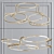 Modern Minimalist Broche Wall Lamp 3D model small image 2