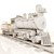 Classic Wooden Train Set 3D model small image 3
