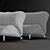 Dumbo Velvet and Leather Sofa 3D model small image 7