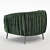 Sigmund Armchair: Stylish & Sophisticated Seating 3D model small image 2