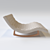 Sleek Pearsall Chaise Lounge 3D model small image 2