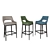 Elegant Marelli Grace Stool 3D model small image 2