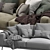 Elegant Boconcept Carlton Sofa 3D model small image 3