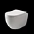 Sleek Wall-Hung Toilet Nova_Mia 3D model small image 1