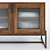 Modern Fluted Glass Walnut Cabinet 3D model small image 2