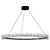 Cadenza LED Round Chandelier 3D model small image 1
