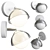 Sleek Lumion Neruni Wall Lamp 3D model small image 1