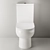 Ceramica Nova Cult Floor-Mounted Toilet 3D model small image 2