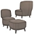 Luxury Odaline Chairs 3D model small image 5