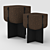 Contemporary Cork Chair: Bolota Quad 3D model small image 2