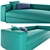 Convertible Snap Sofa: Contemporary Design, Compact Size 3D model small image 2