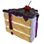 Jammy Delight: Heavenly Cake Bite 3D model small image 3