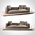 Modern Italian Sofa: BB Italia Dock 3D model small image 1