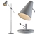 Sleek Black Gold Floor Lamp 3D model small image 2