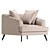 Natural Mylo Armchair: Contemporary Comfort 3D model small image 5
