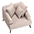 Natural Mylo Armchair: Contemporary Comfort 3D model small image 3