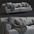 Luxury Poliform Tribeca Sofa 3D model small image 3