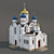 Transfiguration Cathedral. Monastery of St. Nicholas 3D model small image 1