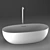 Modern Neutra XL Freestanding Bathtub 3D model small image 2