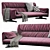 Elegant Poltrona Frau Antohn Sofa 3D model small image 1