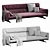 Elegant Poltrona Frau Antohn Sofa 3D model small image 4