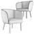 Vintage-Inspired Doris 259 Chair 3D model small image 2