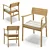 Tanso Armchair & Table Set 3D model small image 2