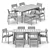 Tanso Armchair & Table Set 3D model small image 4