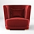 Elegant Frigerio Armchair 3D model small image 3