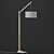 Natural Wood Floor Lamp: Riaz La Forma 3D model small image 1