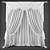 Sleek Polyester Curtains 3D model small image 2