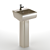 Stylish Vintage Wash Basin 3D model small image 3