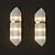 Modern Glass Rod Wall Sconce 3D model small image 1