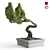 Elegant Brussel's Bonsai: Exquisite Greenery 3D model small image 1