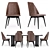 Modern Dining Table Set 3D model small image 2
