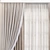 Modern Mesh Curtain 606 3D model small image 3