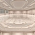 Elegant Banquet Hall Ceiling 3D model small image 1